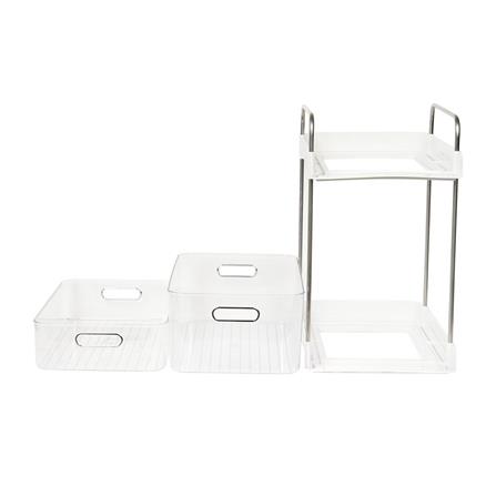 2-TIER KITCHEN UTENSIL ORGANIZER WITH SLIDING DRAWERS KECH KLEAR 36.5X25X41CM [EXCLUSIVE FROM HOMEPRO THAILAND]