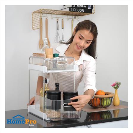 2-TIER KITCHEN UTENSIL ORGANIZER WITH SLIDING DRAWERS KECH KLEAR 36.5X25X41CM [EXCLUSIVE FROM HOMEPRO THAILAND]