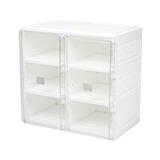 6-COMPARTMENT SHOE BOX STACKO CLAIRE 53X34X51CM WHITE/CLEAR [EXCLUSIVE FROM HOMEPRO THAILAND]