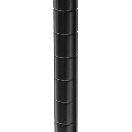 4-TIER SHELVING UNIT FURDINI MESH GRID 90CM BLACK