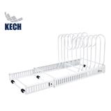 EXTENDABLE COOKWARE LID RACK (30-58.5 CM) KECH WHITE