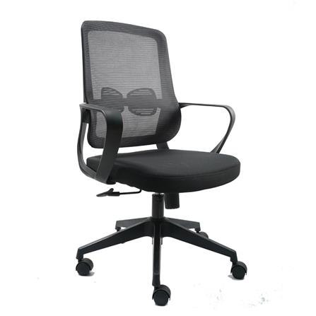 OFFICE CHAIR MODENA M PLASTIC/NET BLACK [EXCLUSIVE FROM HOMEPRO THAILAND]