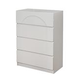 CHEST OF 4 DRAWERS FURDINI CURVE 80CM GREY [EXCLUSIVE FROM HOMEPRO THAILAND]