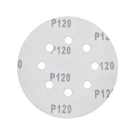 MATALL VELCO SANDING DISC (WITH 8 HOLES) 5" 120-G 5PCS/PCK