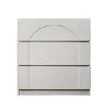 CHEST OF 3 DRAWERS FURDINI CURVE 80CM GREY [EXCLUSIVE FROM HOMEPRO THAILAND]