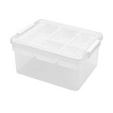 STORAGE BOX M 45.5x33.5x27CM CLEAR
