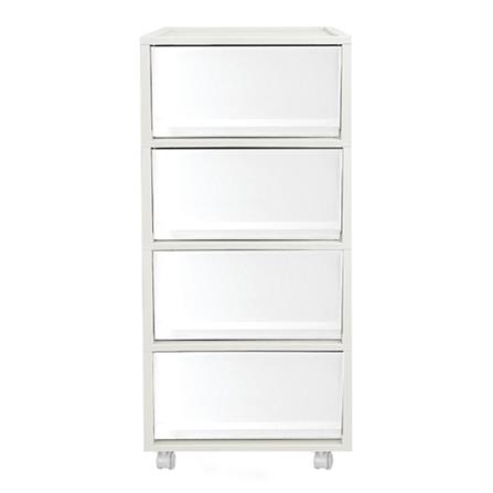4 TIER DRAWER DKW MONO 34.2X36.5X74CM WHITE