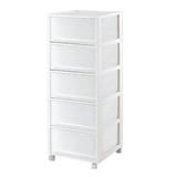5 TIERS DRAWER MONO 34.2X36.5X90.8CM WHITE
