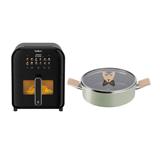 TEFAL AIR FRYER/SHALLOW POT EY8218+G17470 BUNDLE 6L/24CM