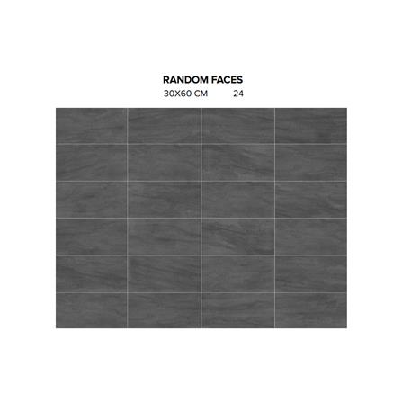 GUOCERA FLOORTILE 30X60CM MICROSTEP LAGUNA SFR346CM COAL 1.44M2
