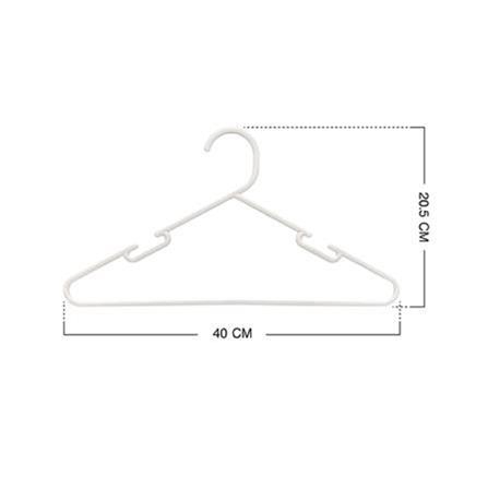 CLOTHES HANGER WATSON WHITE PLIM(1x5)