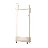 CLOTH RACK WITH BASKET SIMPLE 80CM WHITE 80X32X173CM