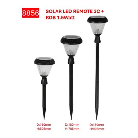 PRE-ORDER BRIGHT OBJECTIVES SOLAR LED BOLLARD 8856 3C 1.5W 705MM-POINTED