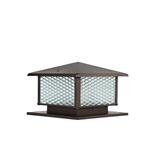 PRE-ORDER BRIGHT OBJECTIVES GATE LAMP 8872 200MM E27 DARK BROWN