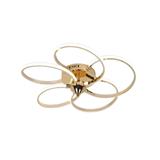 BRIGHT OBJECTIVES CEILING LAMP LED 16508-GD 3C 65 WATT x 2 GOLD WITH REMOTE CONTROL