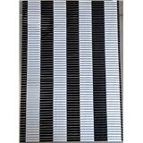 MOYA BATHMAT MA00679 WHITE-BLACK PVC 40X70X0.4CM