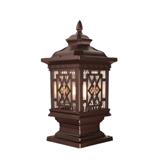 PRE-ORDER BRIGHT OBJECTIVES GATE LAMP 10897/S 180MM E27 GOLD BROWN