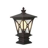 PRE-ORDER BRIGHT OBJECTIVES GATE LAMP 10902/S 430MM E27 ANTIQUE BRASS