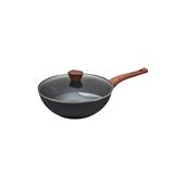 FUKURO KANZEN FORGED NON-STICK WOK PAN 30CM WITH GLASS LID