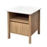 NIGHTSTAND FURDINI TERRA 48CM OAK/MARBLE [EXCLUSIVE FROM HOMEPRO THAILAND]