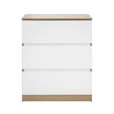 CHEST OF 3 DRAWERS FURDINI PROGRET 59CM OAK/WHITE