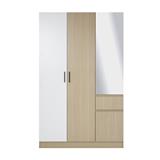 WARDROBE WITH 2 DOORS FURDINI PROGRET 120CM OAK/WHITE