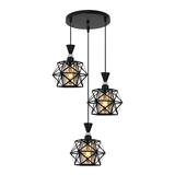 BRIGHT OBJECTIVES PENDANT LAMP 16420/3R BLACK 35CM