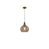 BRIGHT OBJECTIVES PENDANT LAMP 16543/1 BROWN 25CM