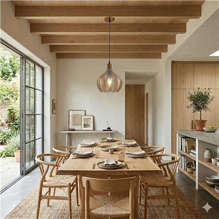 BRIGHT OBJECTIVES PENDANT LAMP 16543/1 BROWN 25CM