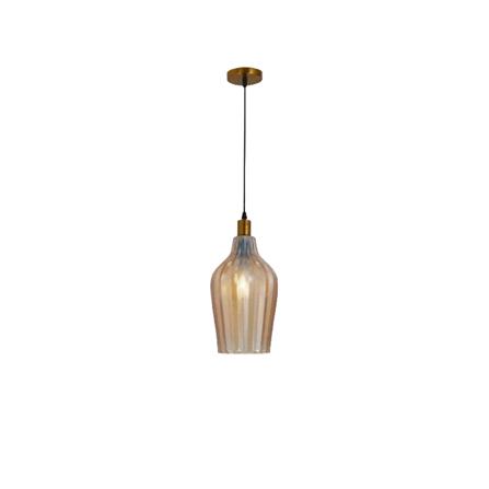BRIGHT OBJECTIVES PENDANT LAMP 16542/1 BROWN 20CM