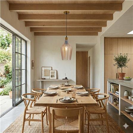 BRIGHT OBJECTIVES PENDANT LAMP 16542/1 BROWN 20CM