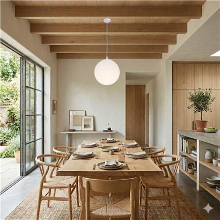 BRIGHT OBJECTIVES PENDANT LAMP 13575/400 WHITE 40CM