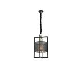 BRIGHT OBJECTIVES PENDANT LAMP 16607/1 BLACK GOLD 29CM