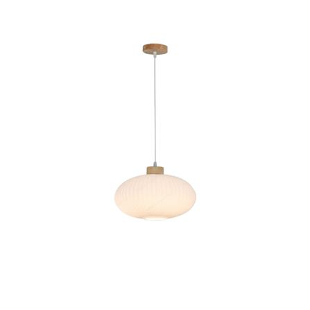 BRIGHT OBJECTIVES PENDANT LAMP 14126 WHITE BROWN 30CM