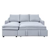 LEFT-HAND FACING L-SHAPED SOFA FURDINI MARCEL PET FRIENDLY GREY [EXCLUSIVE FROM HOMEPRO THAILAND]