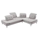 RIGHT-HAND FACING L-SHAPED SOFA BENETTA PALAZZO GREY [EXCLUSIVE FROM HOMEPRO THAILAND]
