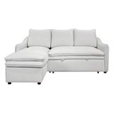 LEFT-HAND FACING L-SHAPED SOFA FURDINI MARCEL PET FRIENDLY WHITE [EXCLUSIVE FROM HOMEPRO THAILAND]