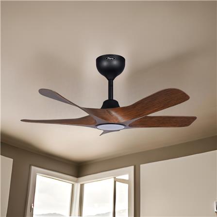 FIERO CEILING FAN ALVIA LED 5-BLADE 48 INCH WALNUT