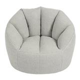 HOME LIVING STYLE BEAN BAG VENICE 75X68X50CM SILVER