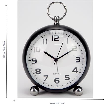 ALARM CLOCK ECHT E521 5 GLASS BLACK