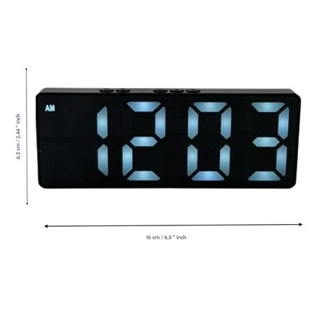 ALARM CLOCK _DIGITAL LCD E471 BLACK