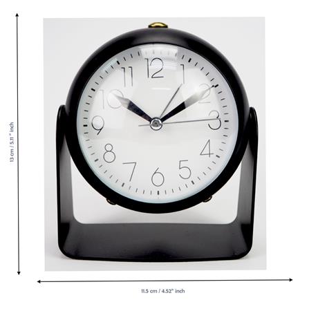 ALARM CLOCK ECHT E519 4.5" GLASS BLACK