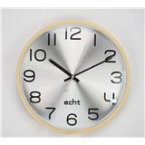WALL CLOCK ECHT E942 12" SILVER