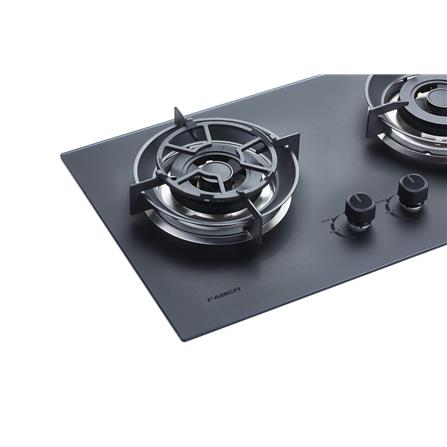 FABER FLEXIBLE CUT OUT GAS HOB FBIH-G752B520TGM BLACK 2 BURNERS 5.2KW 75CM