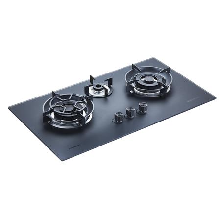 FABER FLEXIBLE CUT OUT GAS HOB FBIH-G903B520TGM BLACK 3 BURNERS 5.2KW 90CM