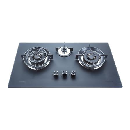 FABER FLEXIBLE CUT OUT GAS HOB FBIH-G903B520TGM BLACK 3 BURNERS 5.2KW 90CM