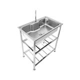 FREESTANDING SINK TECNOSTAR STT 80 1B SILVER [EXCLUSIVE FROM HOMEPRO THAILAND]