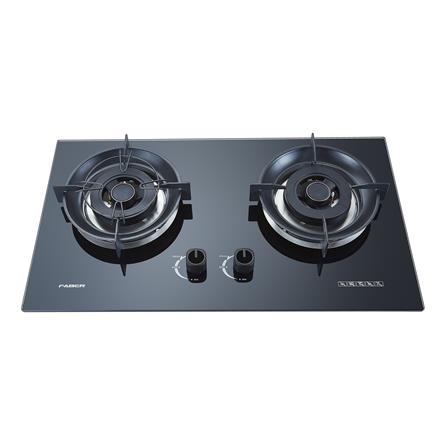FABER FLEXIBLE CUT OUT GAS HOB FBIH-G752B520TG BLACK 2 BURNERS 5.2KW 75CM