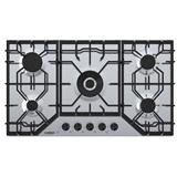 LIVINOX GAS HOB LGH-E865 5B-SS 5BURNER 86CM STAINLESS STEEL 4.0kW+3.0kW+2X1.75kW+1.0kW