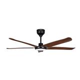 FIERO CEILING FAN FREYA LED 56 INCH 5 BLADE WALNUT